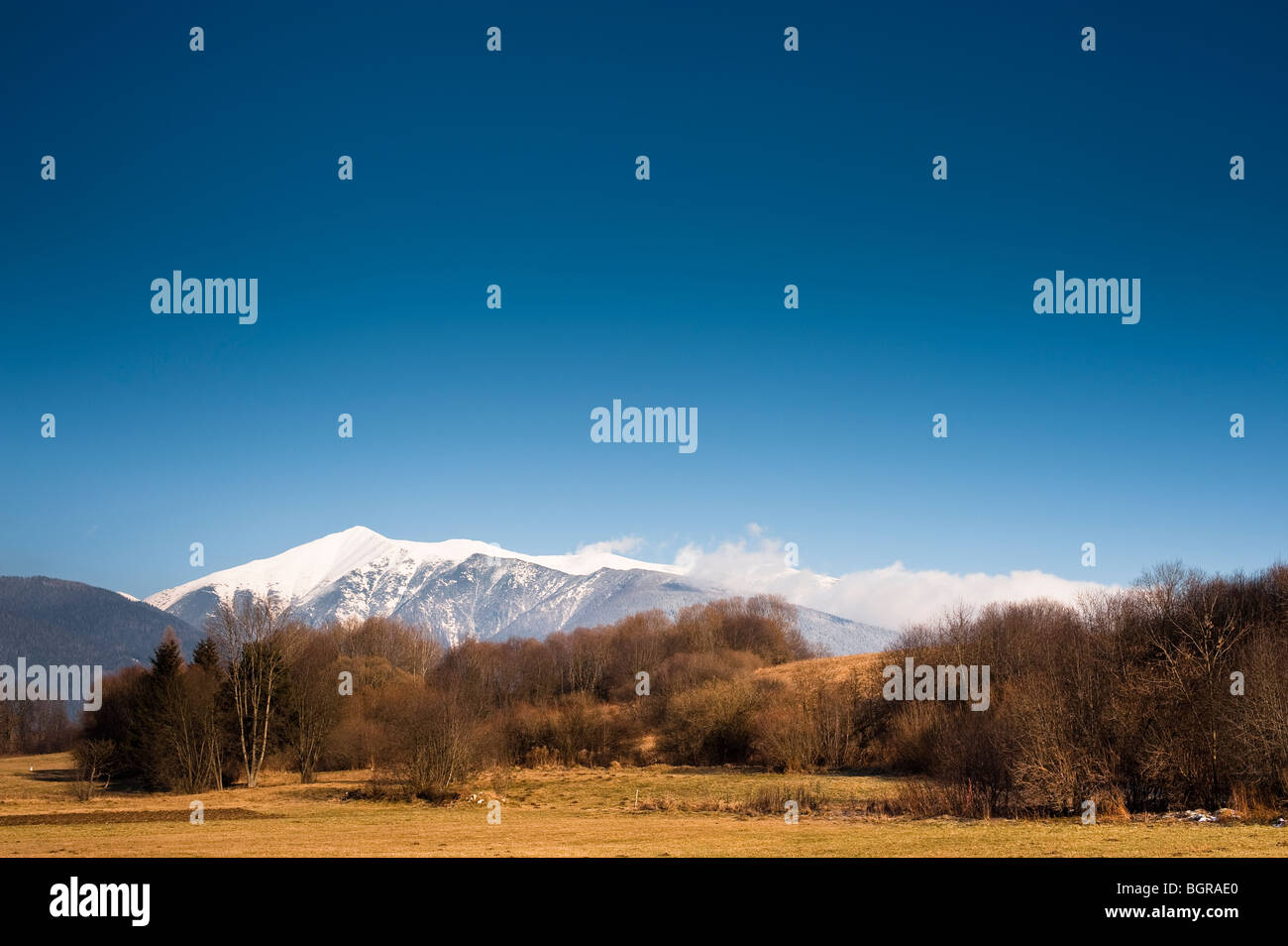 Baranec, Liptauer, Slowakei, montieren Sie im sonnigen Wintertag Stockfoto
