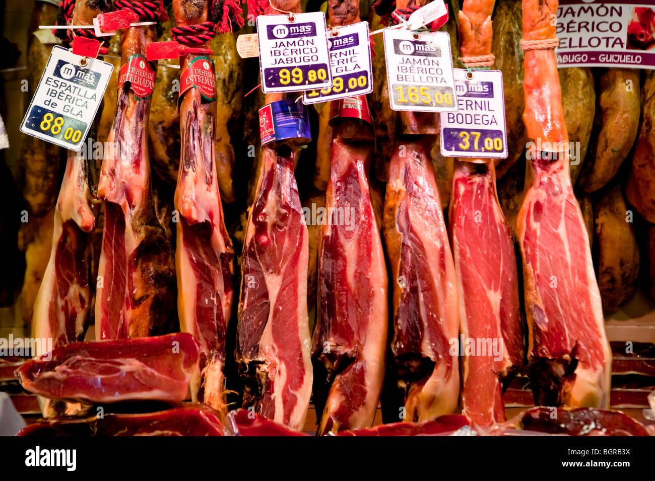 Barcelona - die Boqueria-Markt - La Rambla Stockfoto