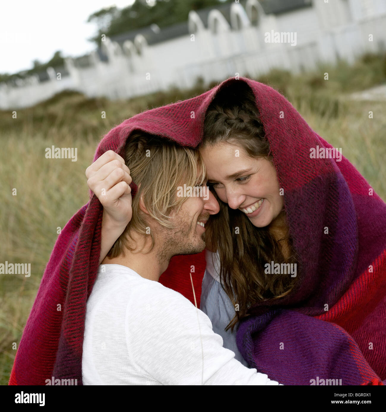 Ein Liebespaar, Skane, Schweden. Stockfoto