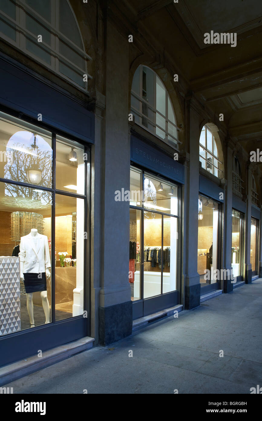 Stella Mccartney Shop, Schaufenster Stockfoto