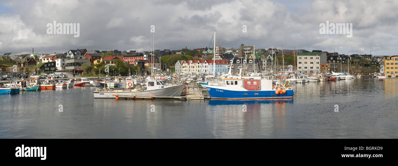 Der Hafen von Tórshavn, Färöer Inseln Fishingboat Stockfoto