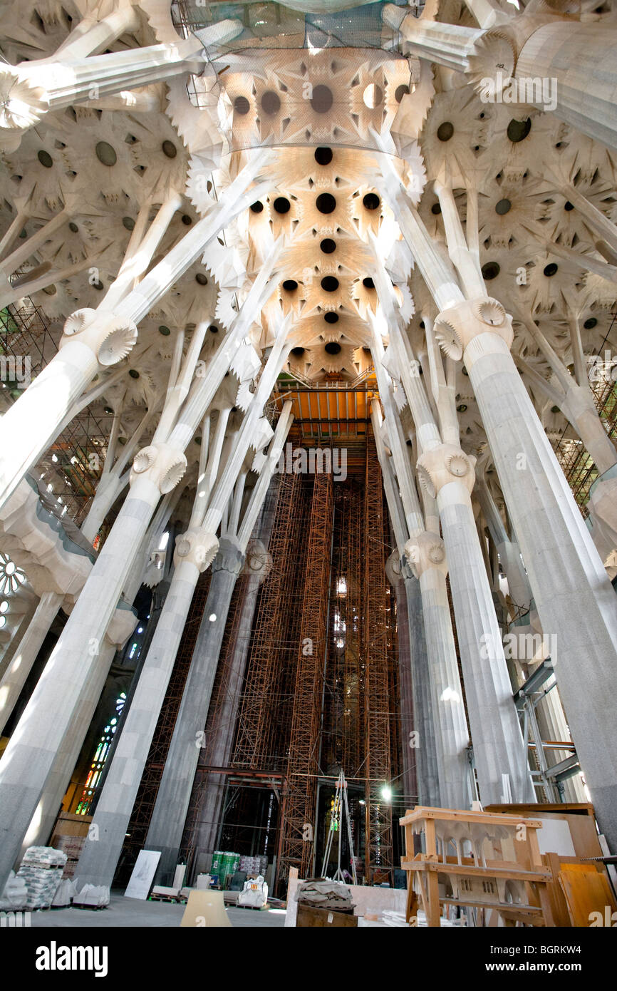 Barcelona - die Sagrada Familia von Antoni Gaudi - L'Eixample Bezirk Stockfoto