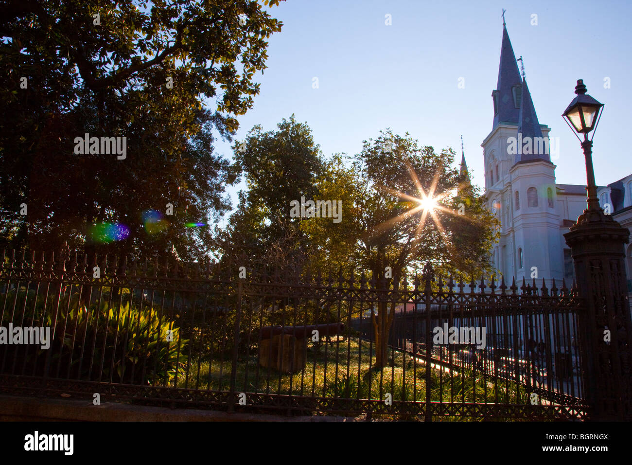 St. Louis Kathedrale im French Quarter von New Orleans, LA Stockfoto