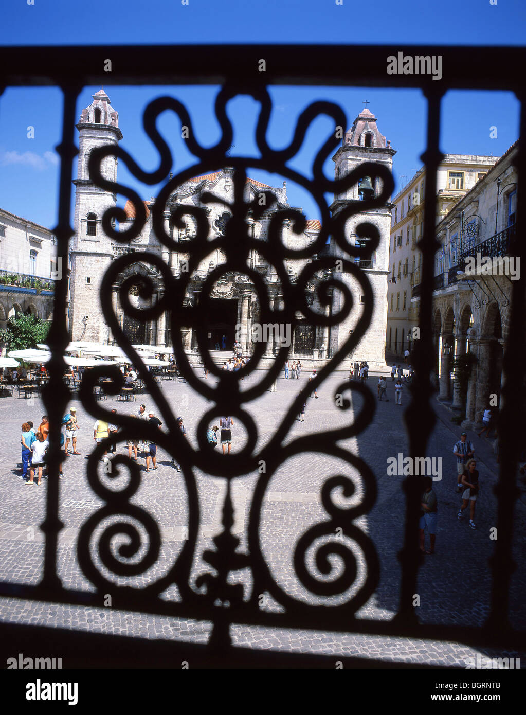 Catedral de San Cristóbal De La Havanna, Plaza De La Catedral, Habana Vieja, Havanna, La Habana, Republik Kuba Stockfoto