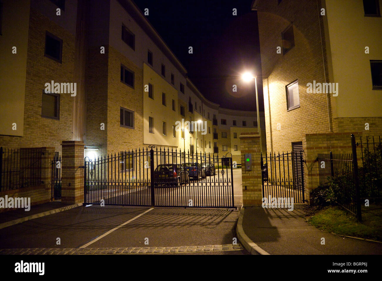 Gated Entwicklung Apartments / Wohnungen Stockfoto