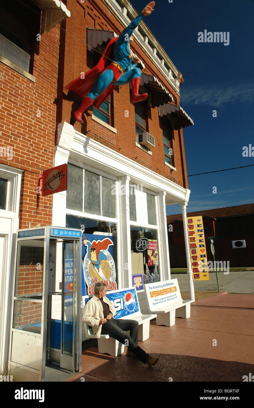 AJD62825, Metropole, IL, Illinois, Super Museum, Superman Stockfoto