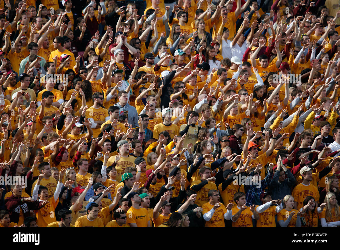 Hochschulmasse Sport fans Stockfoto