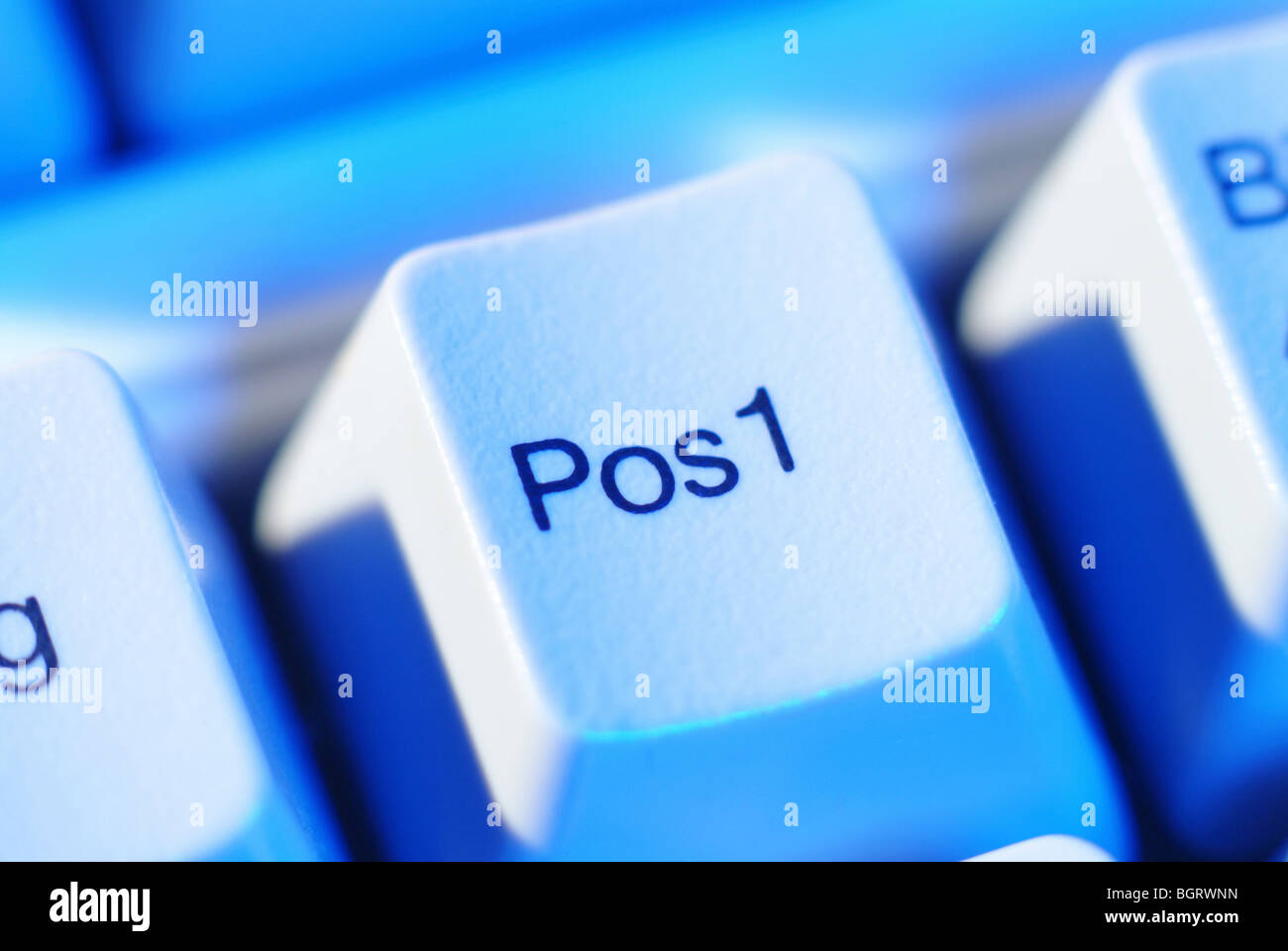 POS 1-Taste (Home) auf einer deutschen Tastatur Stockfotografie - Alamy