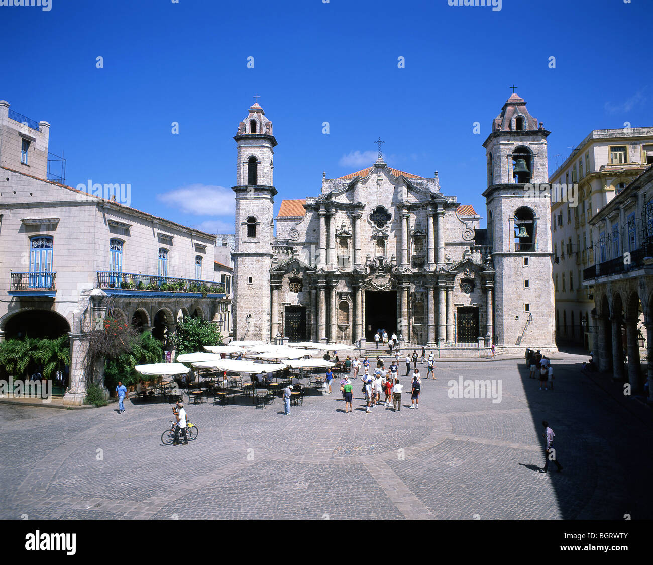 Catedral de San Cristóbal De La Havanna, Plaza De La Catedral, Habana Vieja, Havanna, La Habana, Republik Kuba Stockfoto