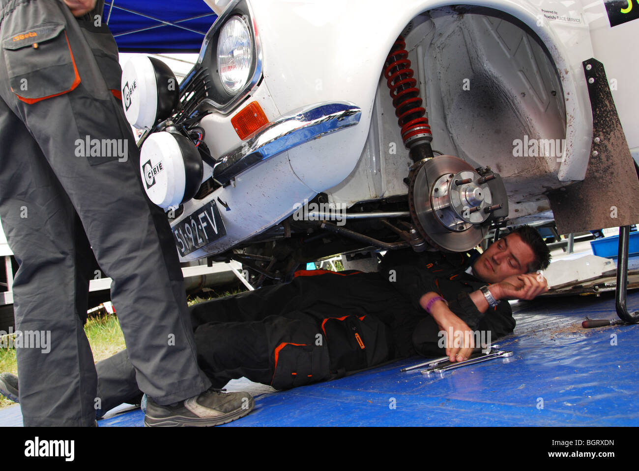 Ford Escort Mk 1 BDA 2009 Rallye niederländische Paradigit-ELE Stockfoto