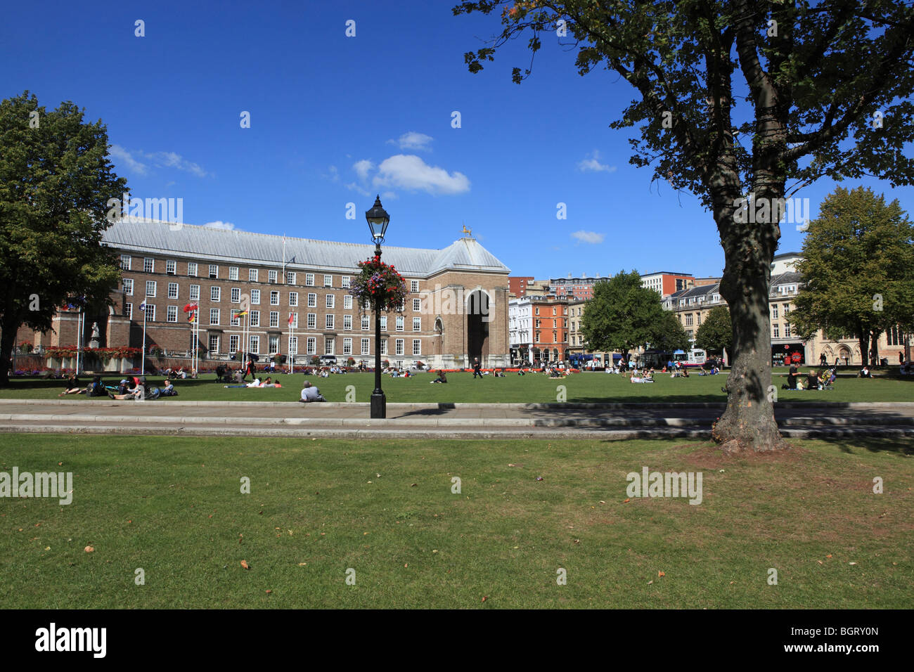 Bristol, College Green, Rathaus Stockfoto