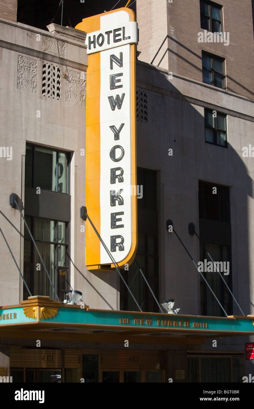 New Yorker Hotel Buidling in Midtown Manhattan, New York City Stockfoto