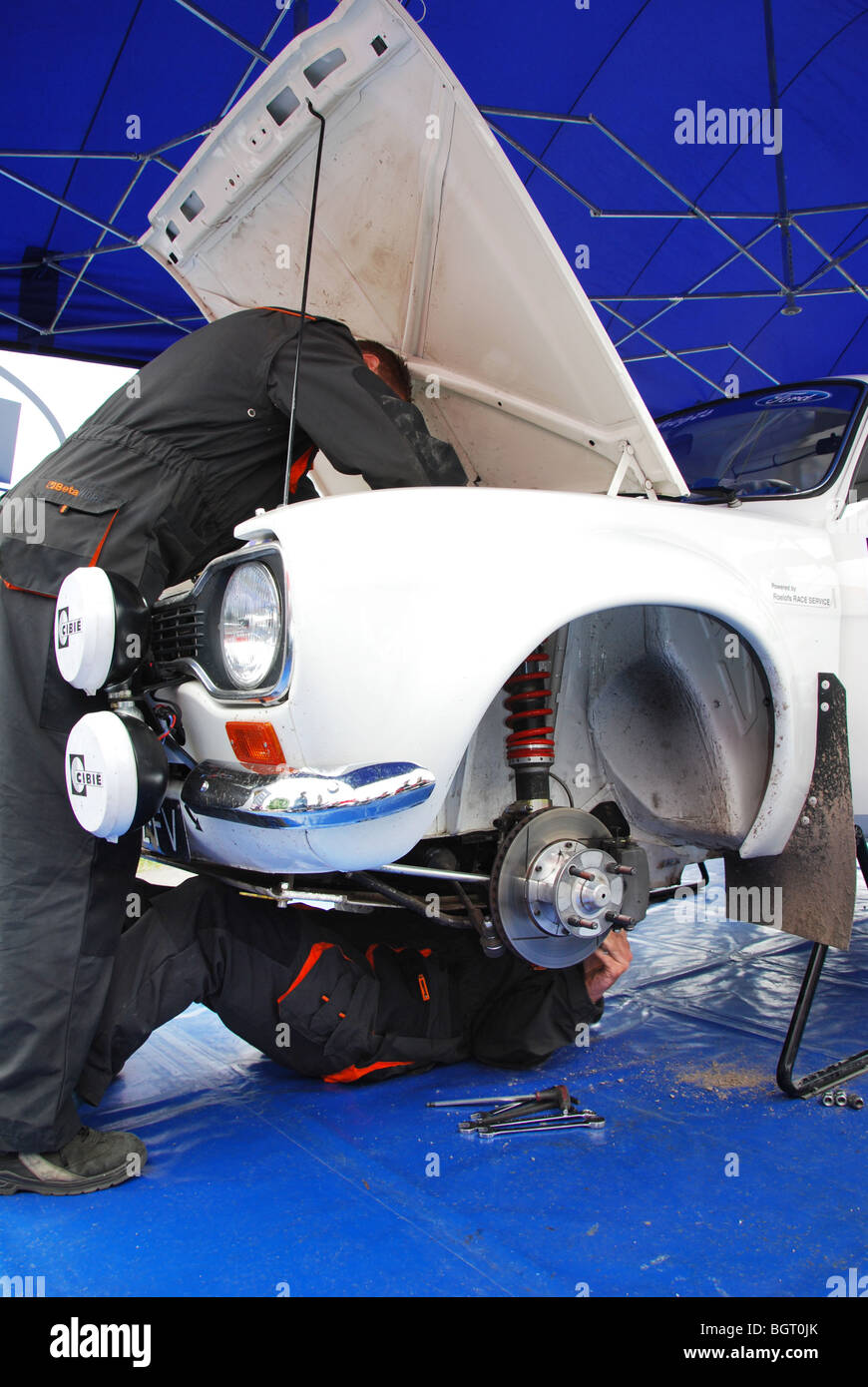 Ford Escort Mk 1 BDA 2009 Rallye niederländische Paradigit-ELE Stockfoto