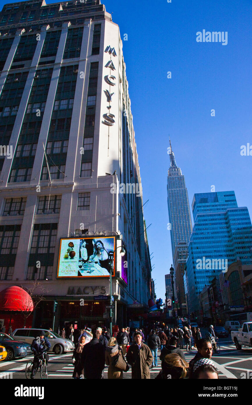 Das Kaufhaus Macy's in Manhattan, New York City Stockfoto