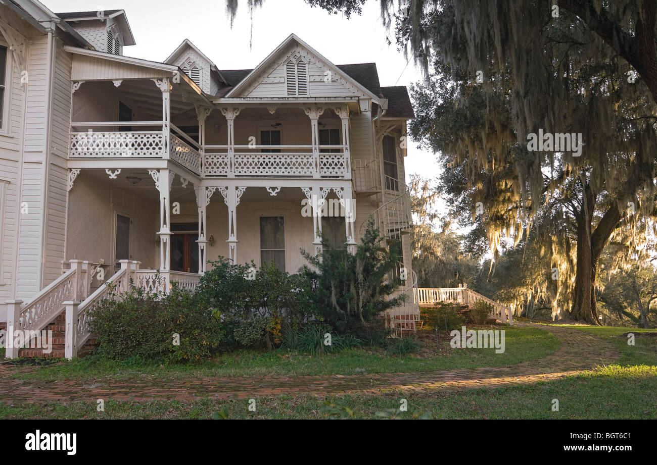 Sophia Jane Adams House c1893 White Springs Florida entlang dem Suwannee River Stockfoto