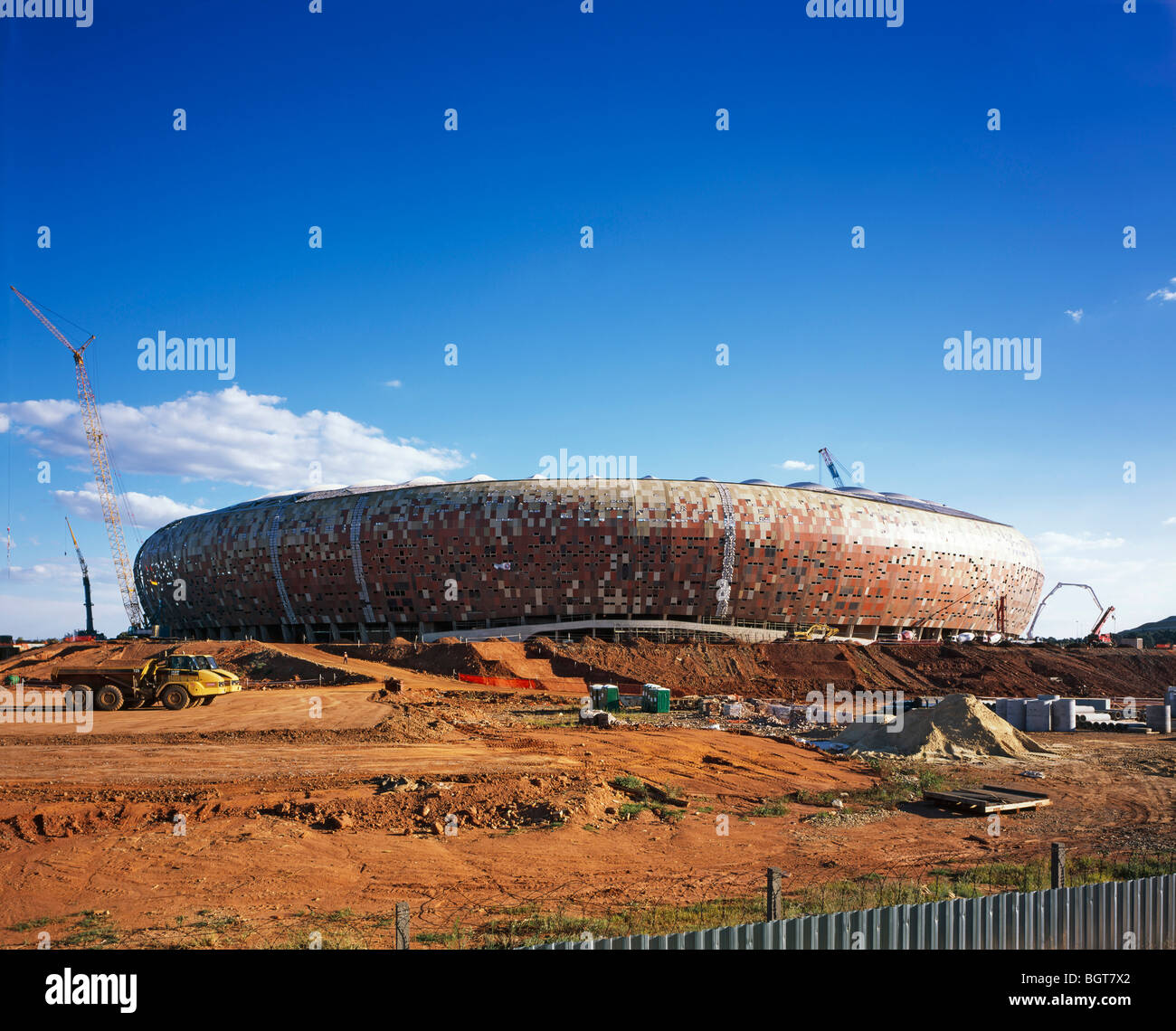 FNB-STADION SOCCER CITY, JOHANNESBURG, SÜDAFRIKA, BOOGERTMAN + PARTNER Stockfoto