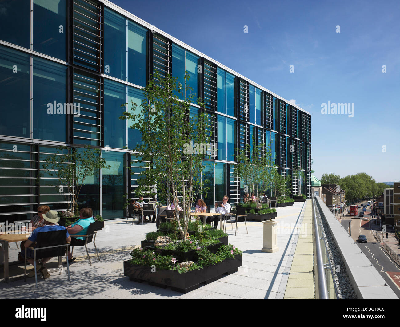 EAST THAMES HEADOFFICE, LONDON, VEREINIGTES KÖNIGREICH, FLETCHER PRIEST Stockfoto