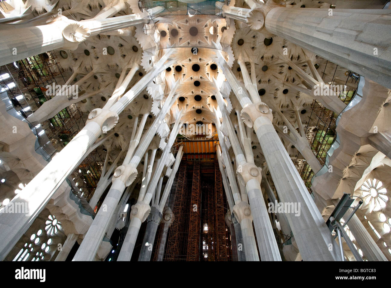 Barcelona - die Sagrada Familia von Antoni Gaudi - L'Eixample Bezirk Stockfoto