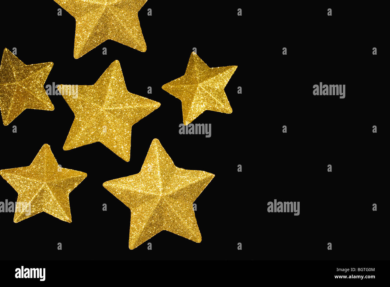 Goldenen Sternen Stockfoto