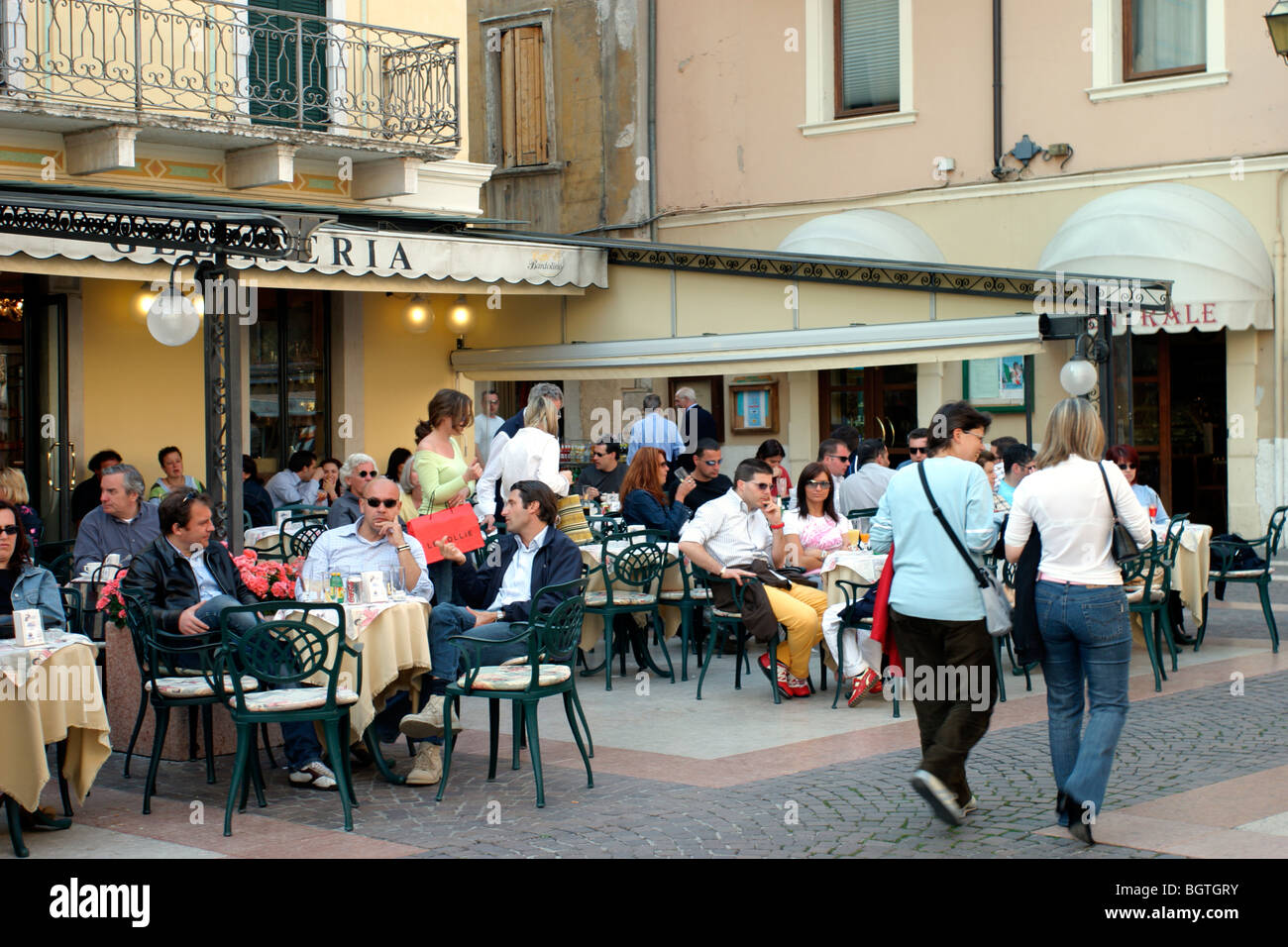 Gardasee - Bardolino-Gardasee - Bardolino Stockfoto