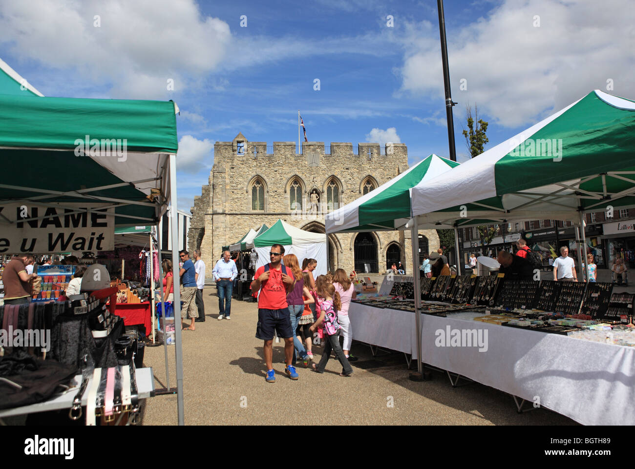 Southampton, Bargate, Markt Stockfoto