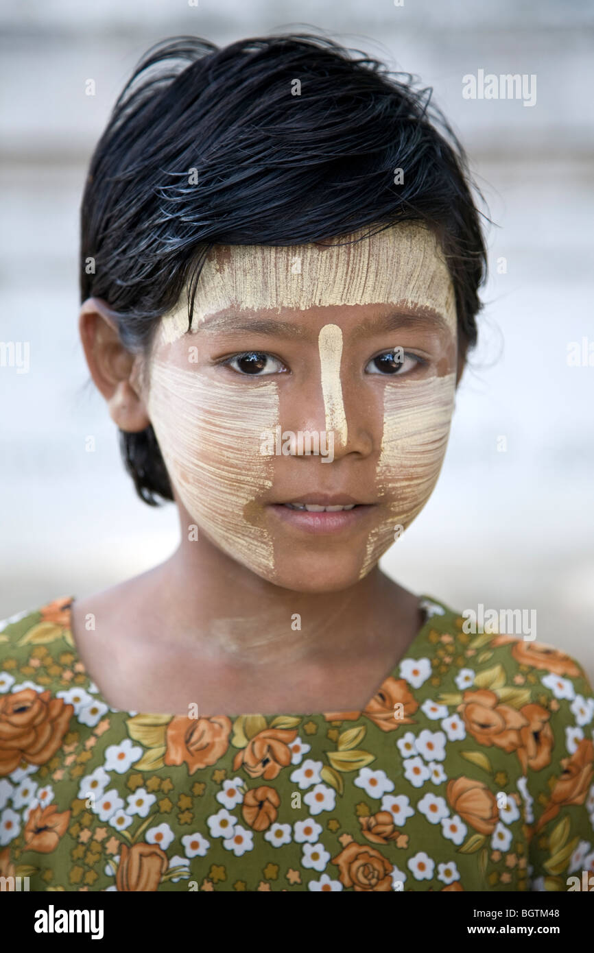 Burmesische Mädchen. Amarapura. Myanmar Stockfoto