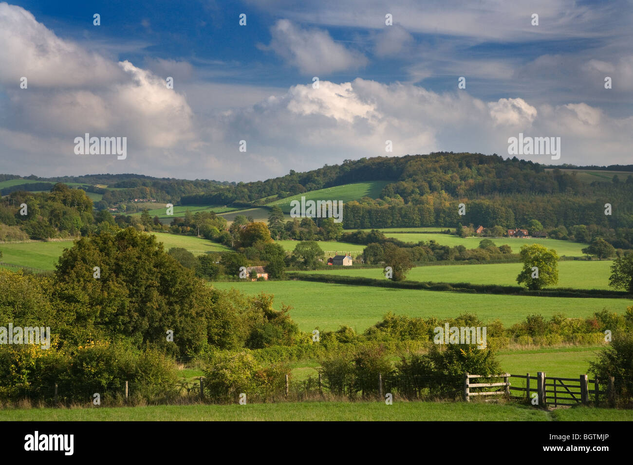 Hambleden Tal Buckinghamshire im Frühherbst Stockfoto