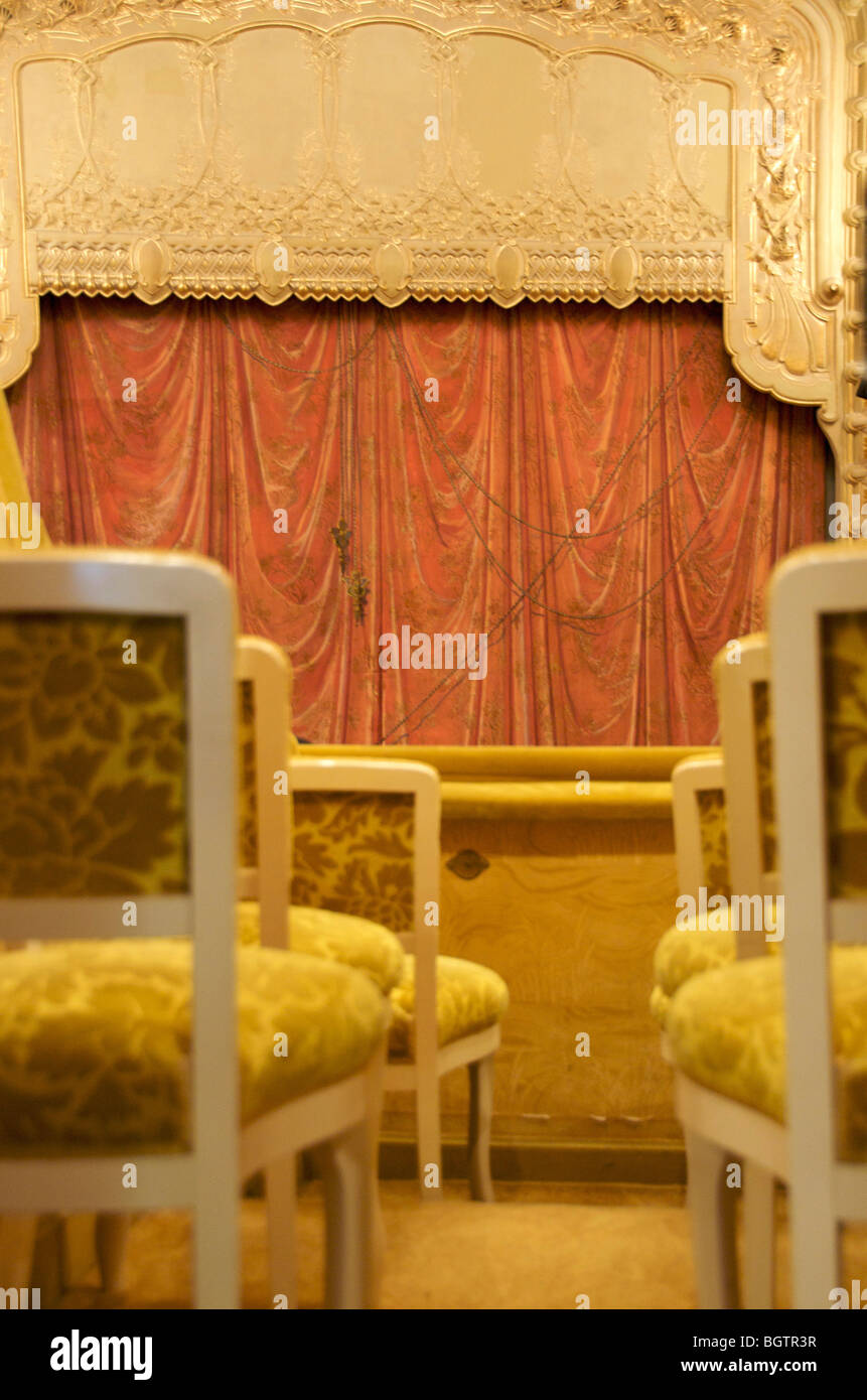 Vichy Stadt. Innenansicht des Opernhauses. Abteilung Allier. Auvergne Rhone Alpes. Frankreich Stockfoto