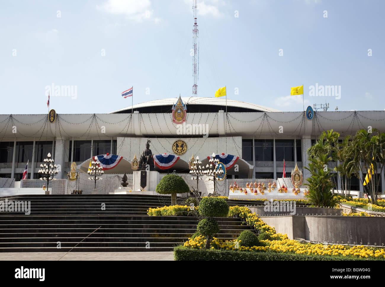 Bangkok-Häuser des Parlaments - Bangkok - Thailand Stockfoto