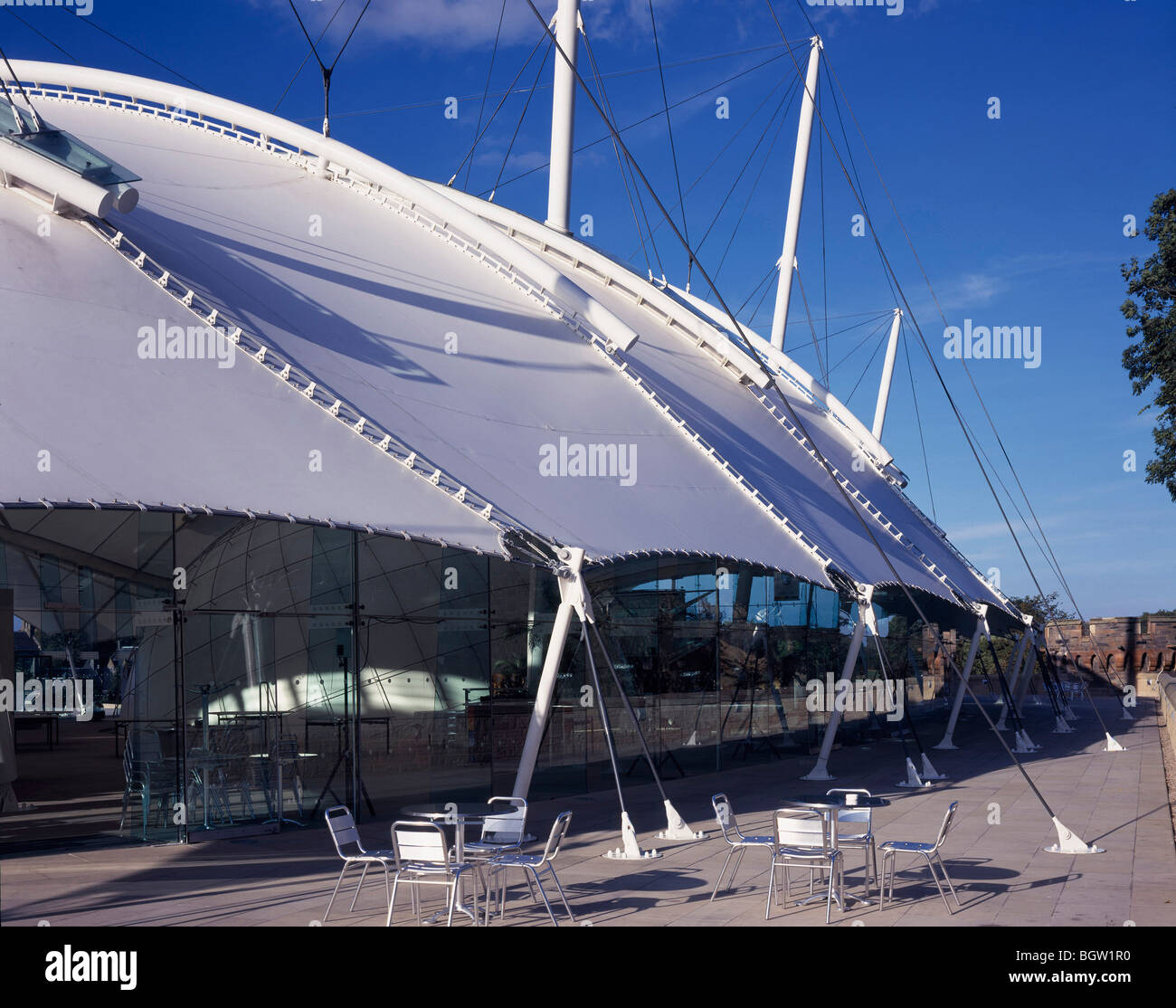 DYNAMIC EARTH CENTRE, EDINBURGH, VEREINIGTES KÖNIGREICH, HOPKINS ARCHITECTS Stockfoto