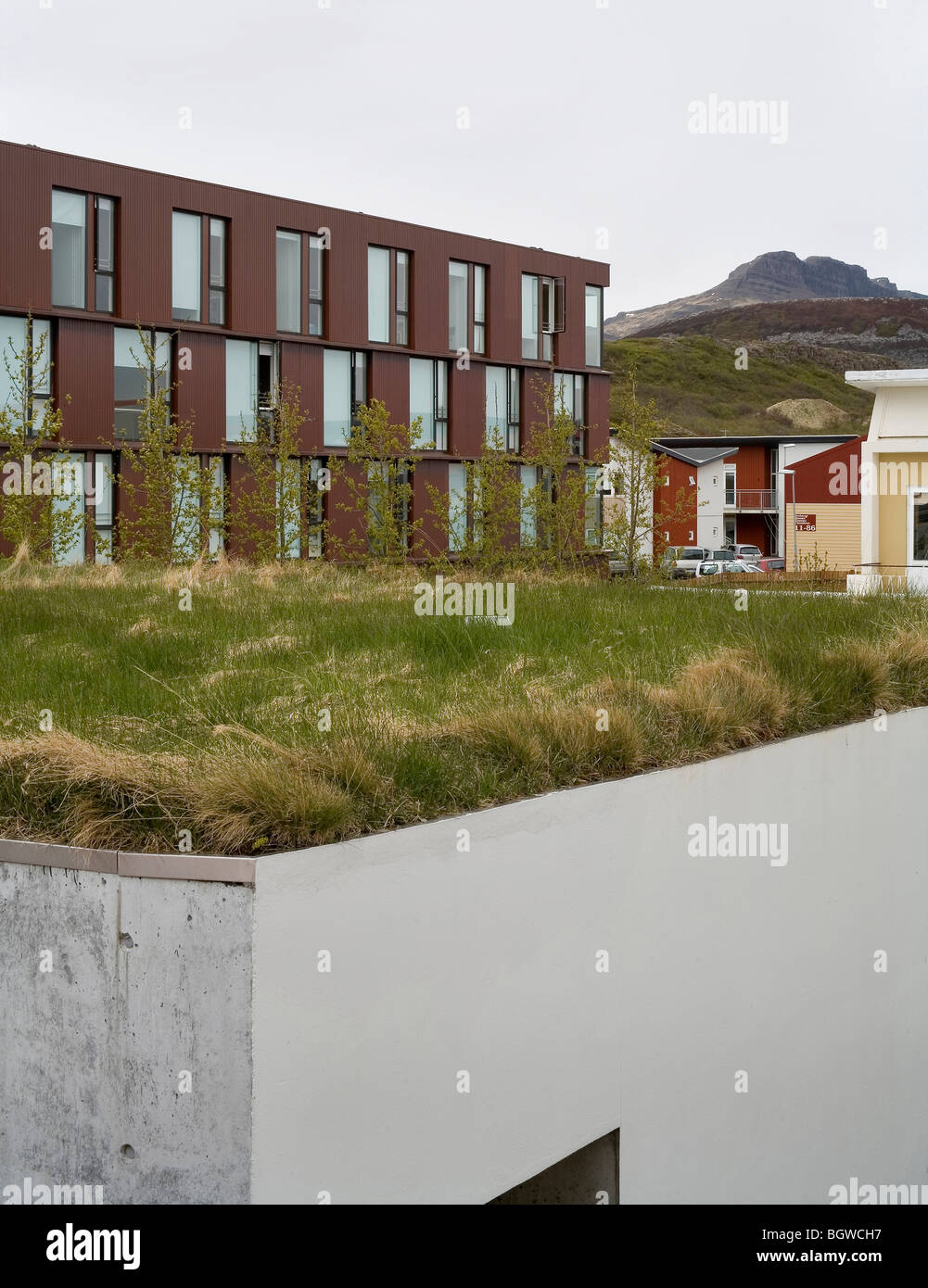 BIFROST-WIRTSCHAFTSSCHULE, BIFRÖST, ISLAND, STUDIO GRANDA Stockfoto