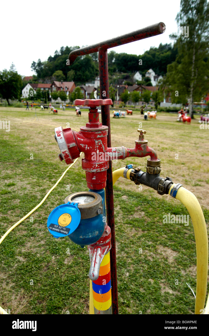 Wasserverteilung Stockfoto