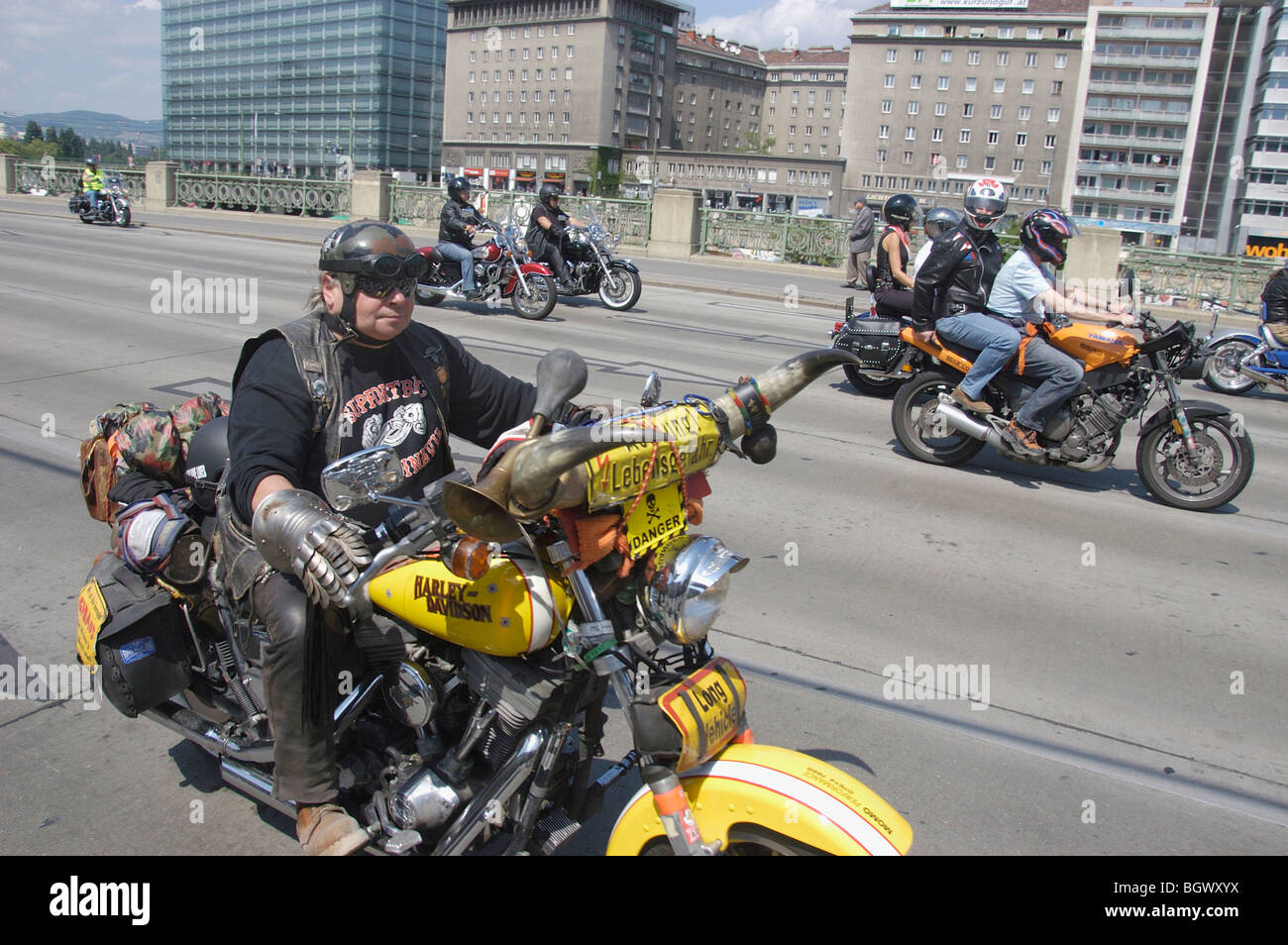 Vienna Harley Parade am 9.05.2009 Stockfoto