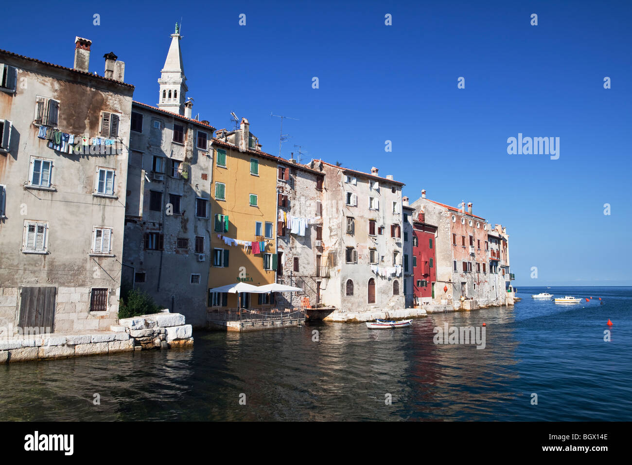 Historische alte Stadt Rovinj Istrien Kroatien Stockfoto