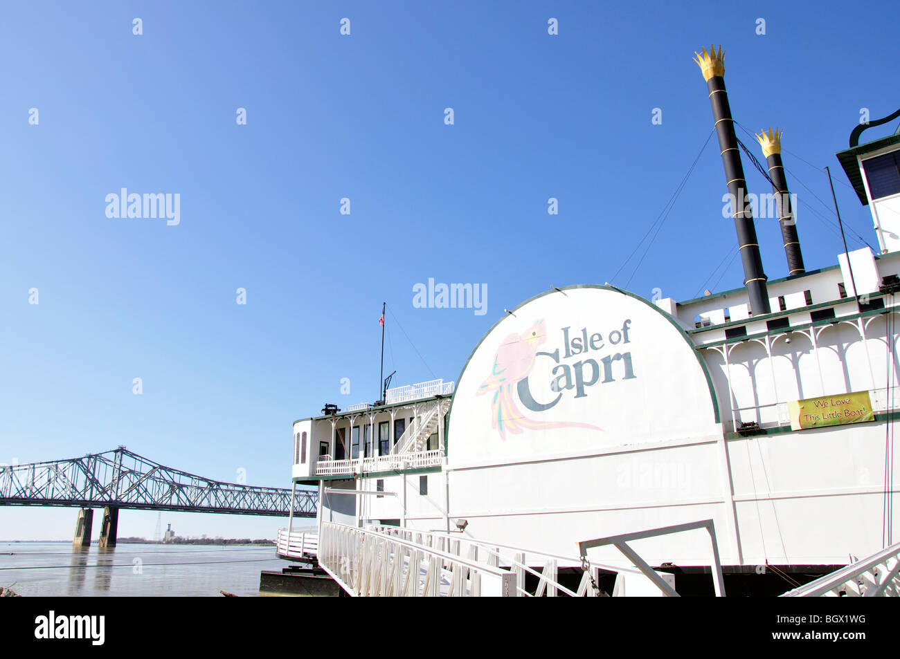 Isle of Capri Casino Steamboat, Natchez, Mississippi, Vereinigte Staaten Stockfoto