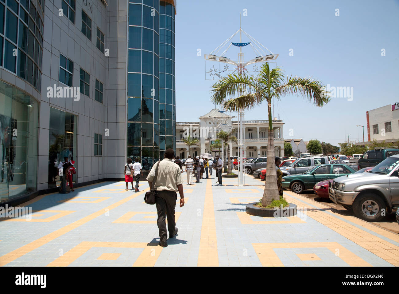 Außerhalb der Shopping Center-Maputo, Mosambik Stockfoto