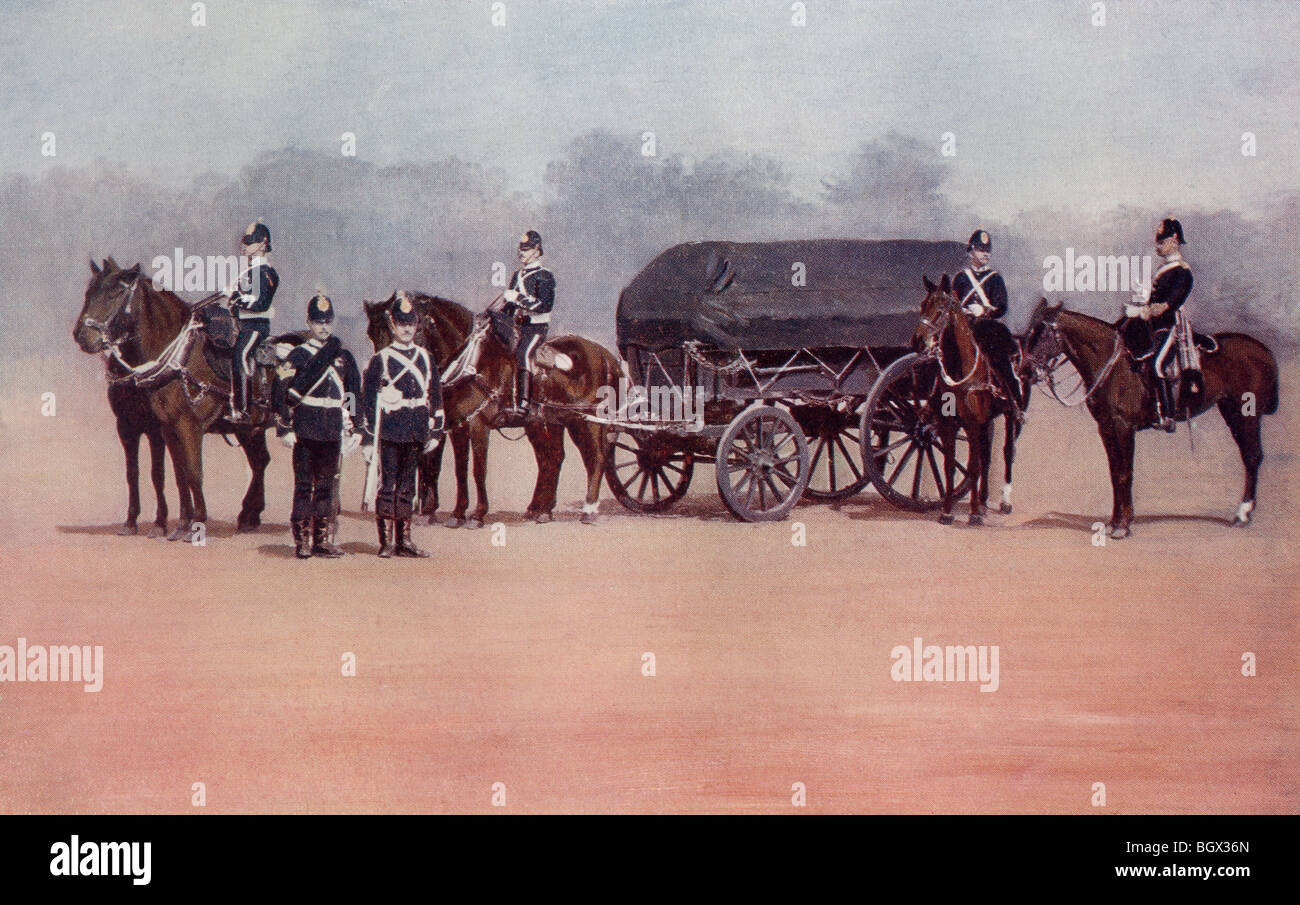 Soldaten der Royal Army Service Corps während des Zweiten Burenkrieges. Stockfoto