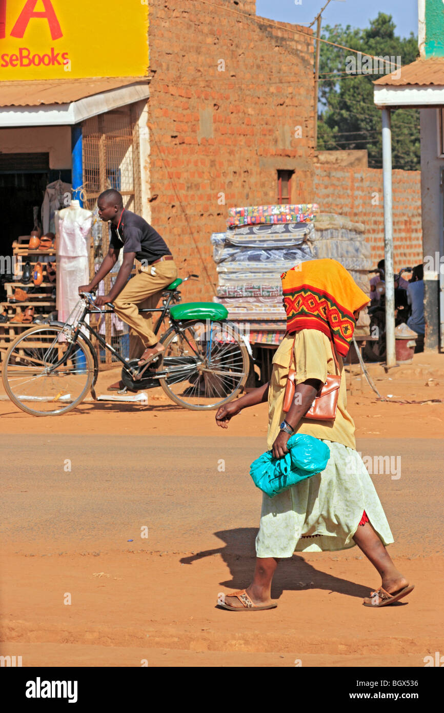 Straßenszene, Kimbala, Uganda, Ostafrika Stockfoto