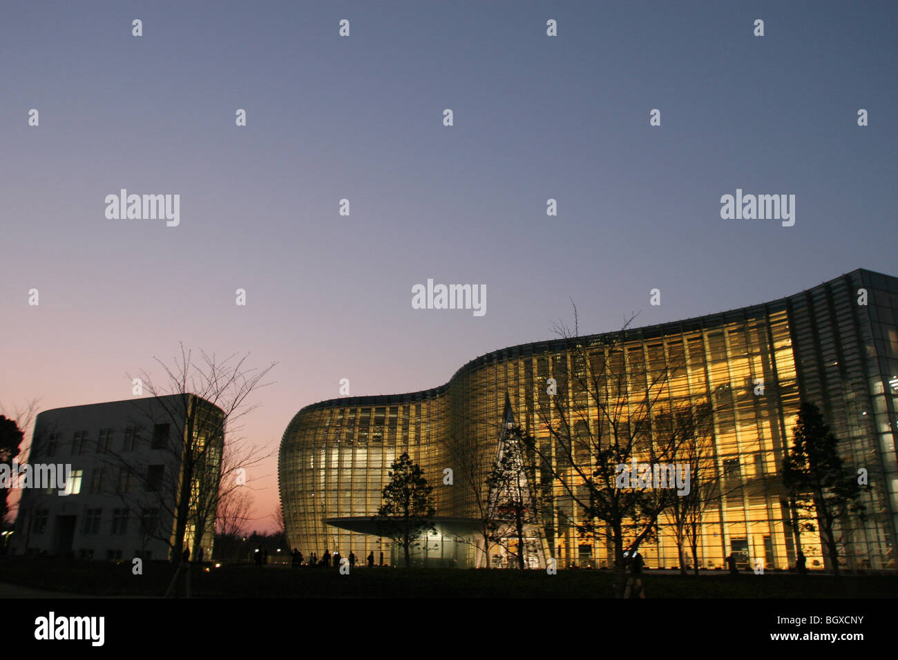 Das neue National Art Center, entworfen vom Architekten Kisho Kurokawa in Roppongi, Tokyo, Japan, auf Mittwoch, 21. Februar 2007. Stockfoto