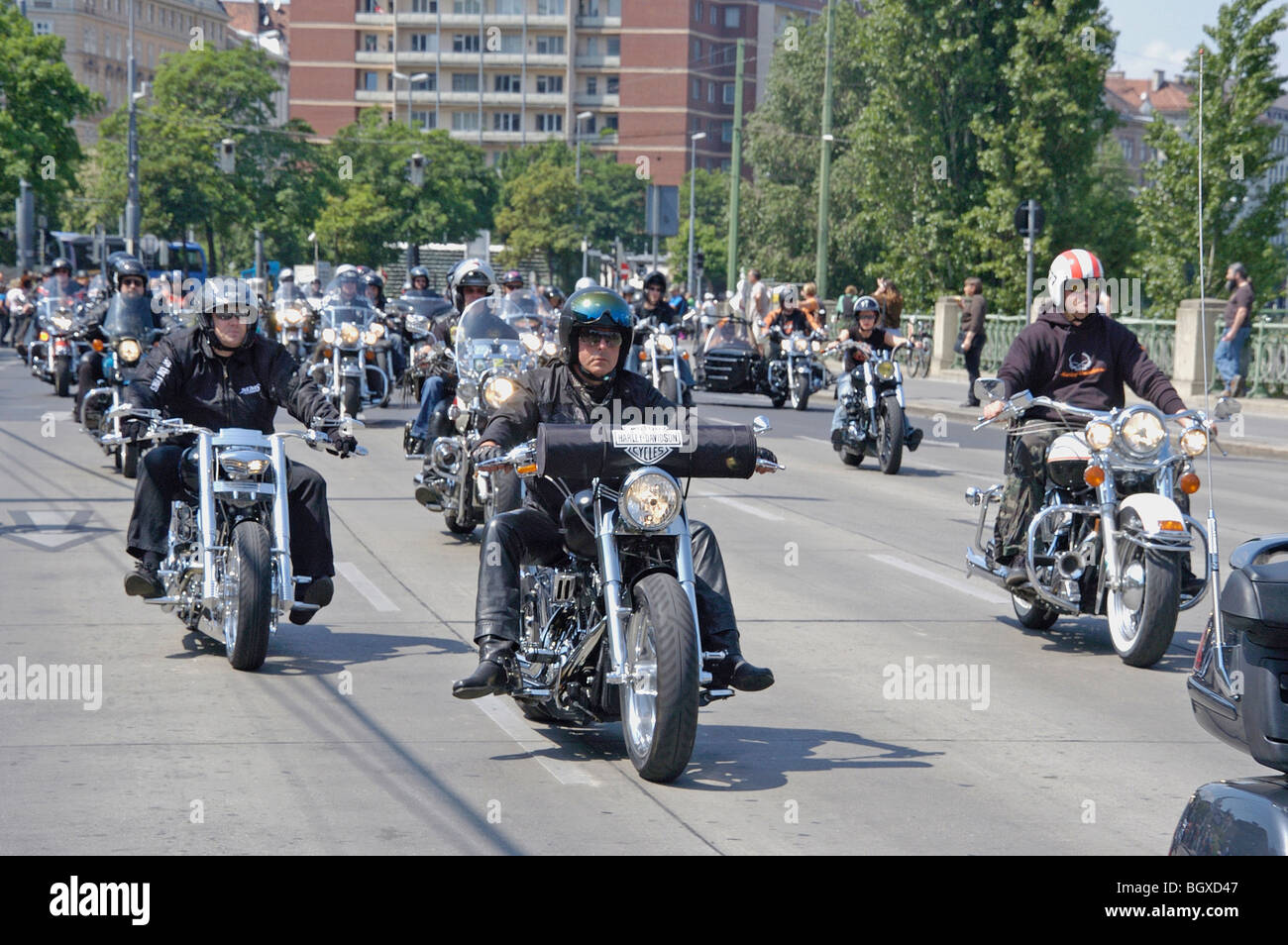 Vienna Harley Parade am 9.05.2009 Stockfoto