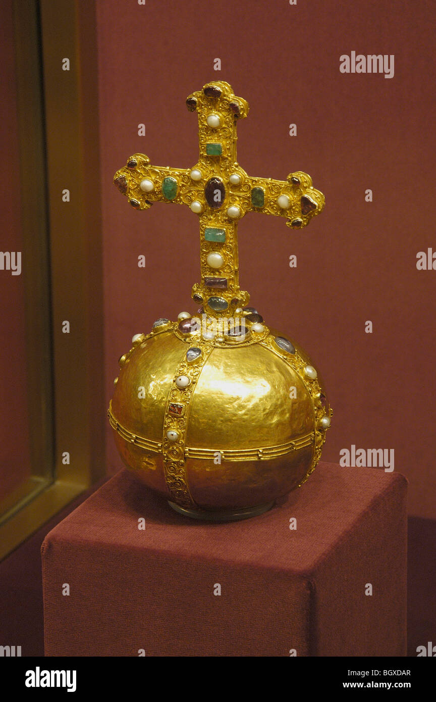 Kugel in der Schatzkammer der Hofburg Stockfoto