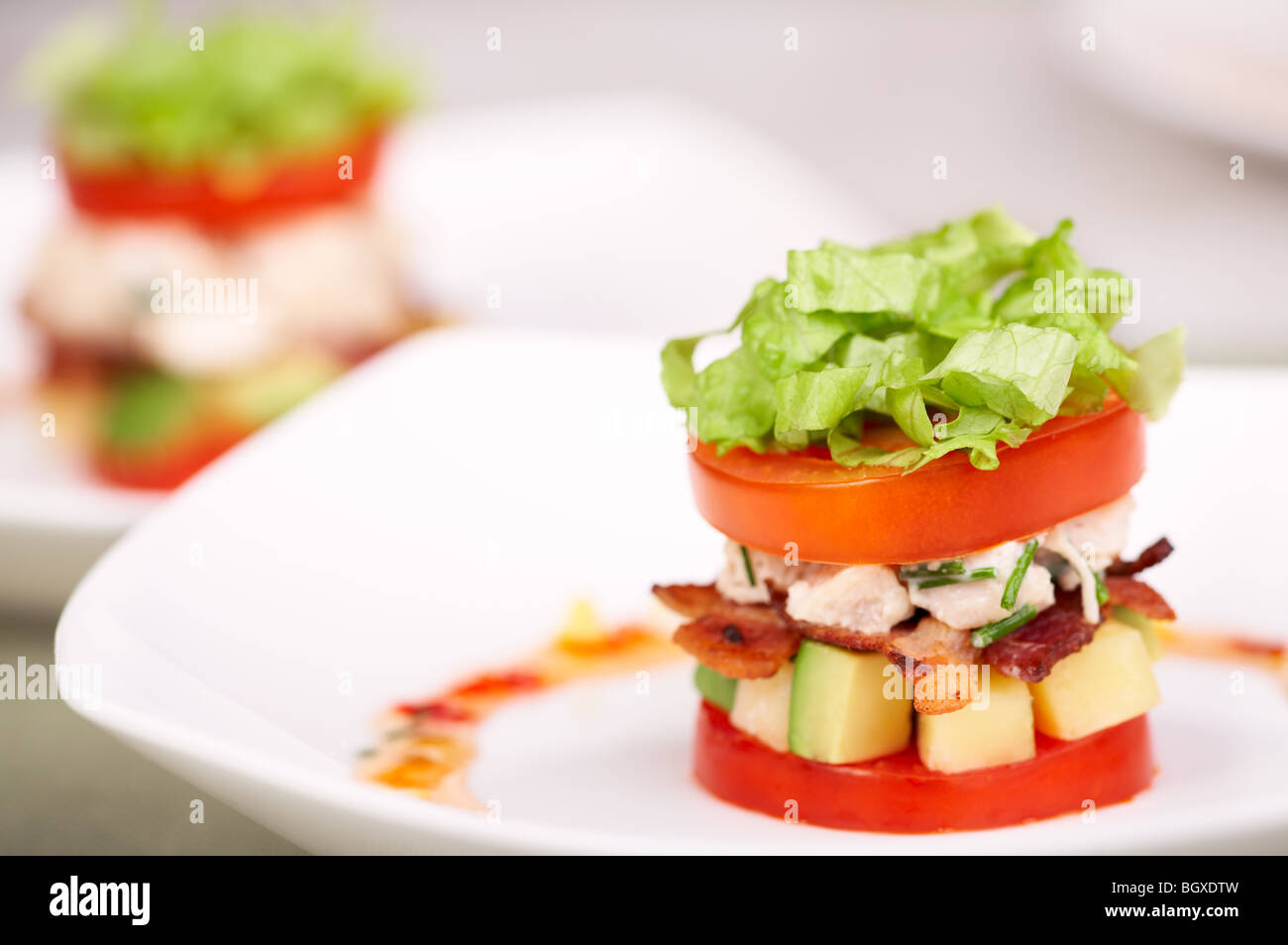 Leckeren Salat oder Vorspeise Stockfoto