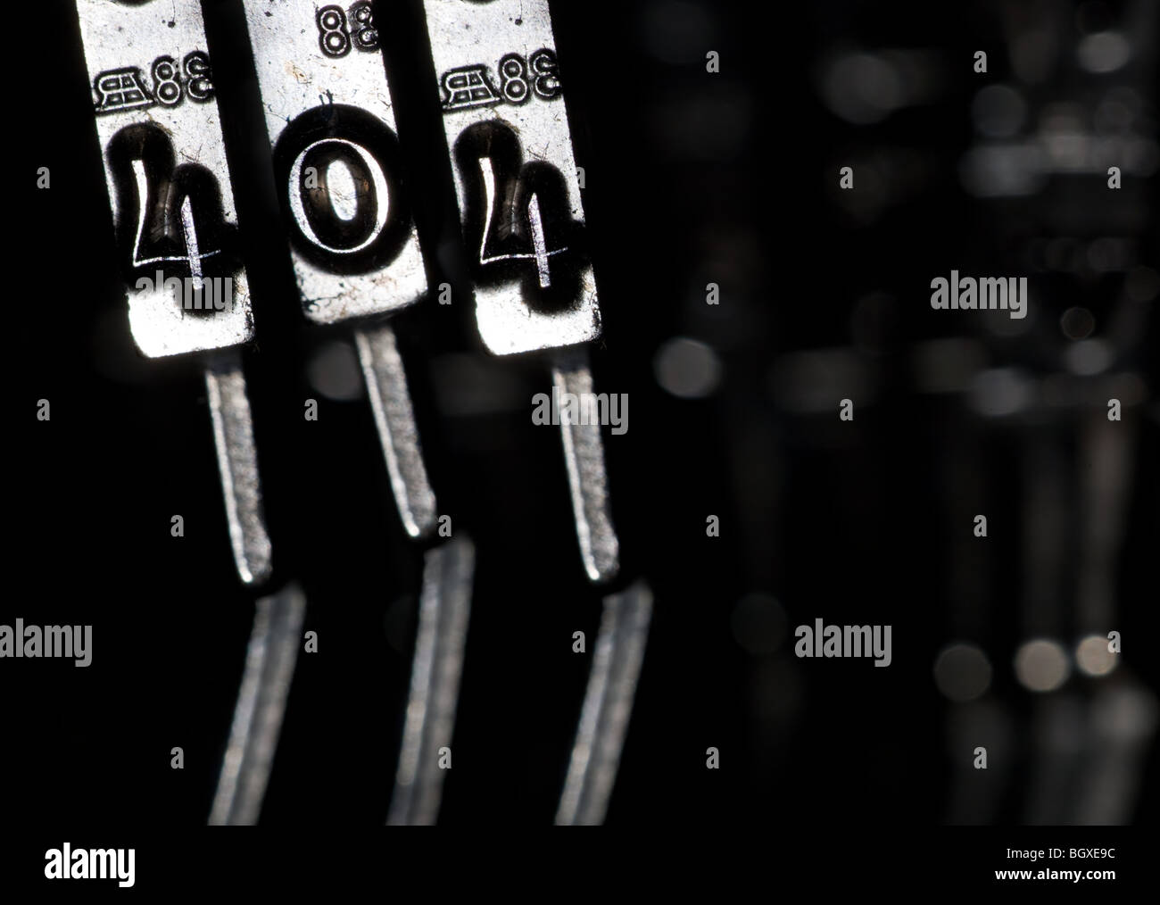 Fehler 404 Stockfoto