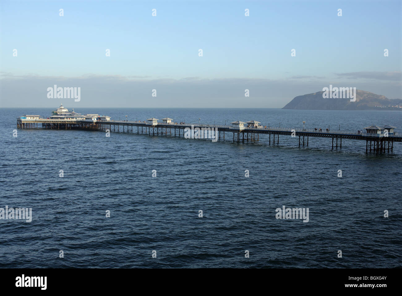 Llandudno Pier Nord-Wales. Stockfoto