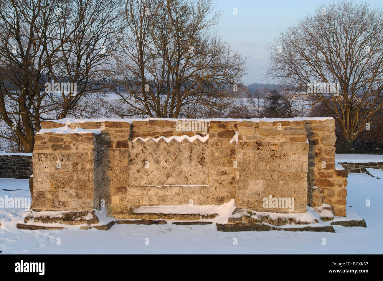 Limetten-Tür bei Rainau-Dalkingen Stockfoto