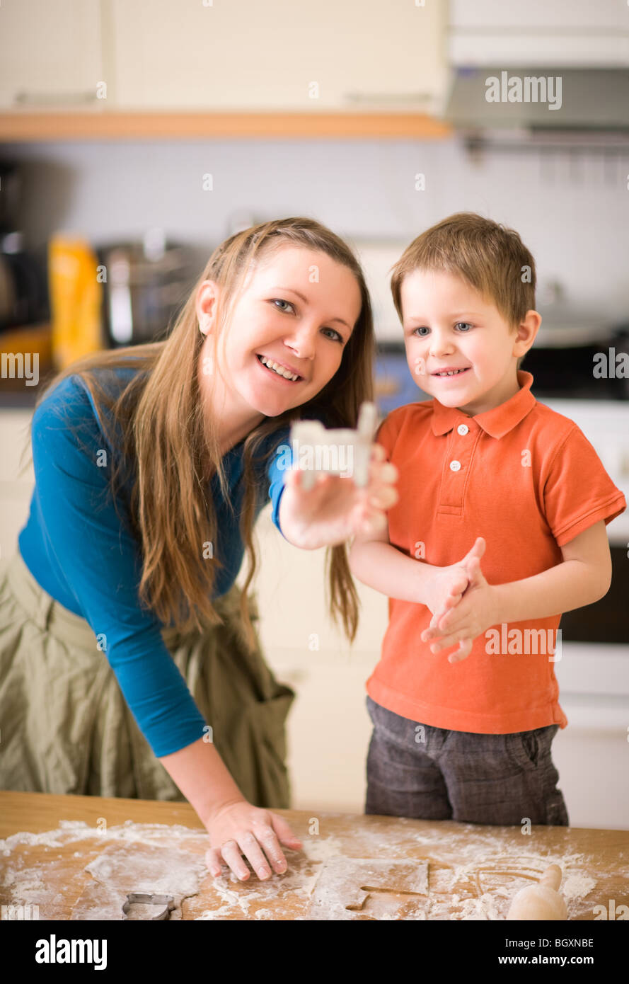 Familie Backen Stockfoto