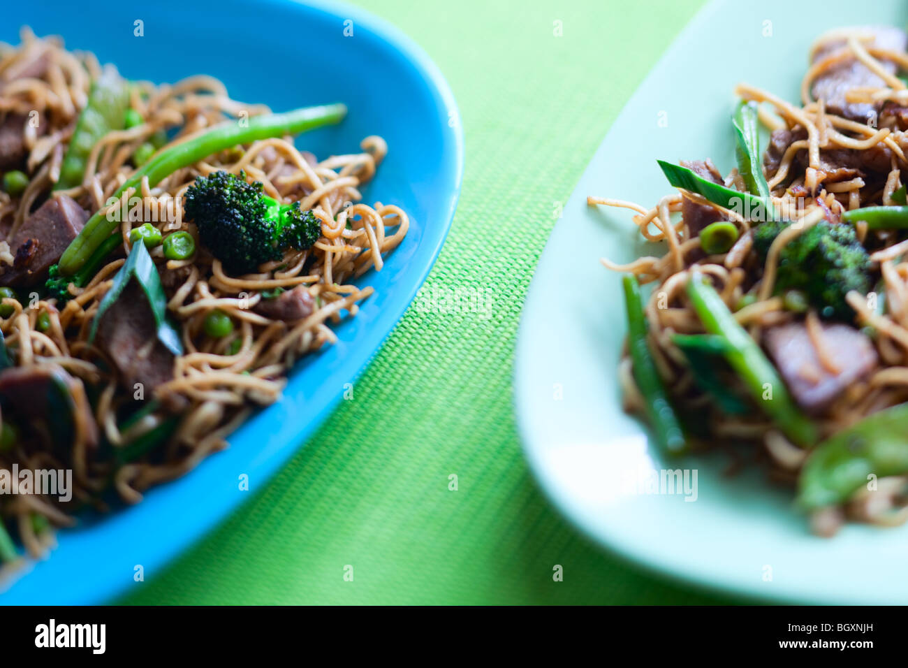 Köstliche Fleisch wok Stockfoto