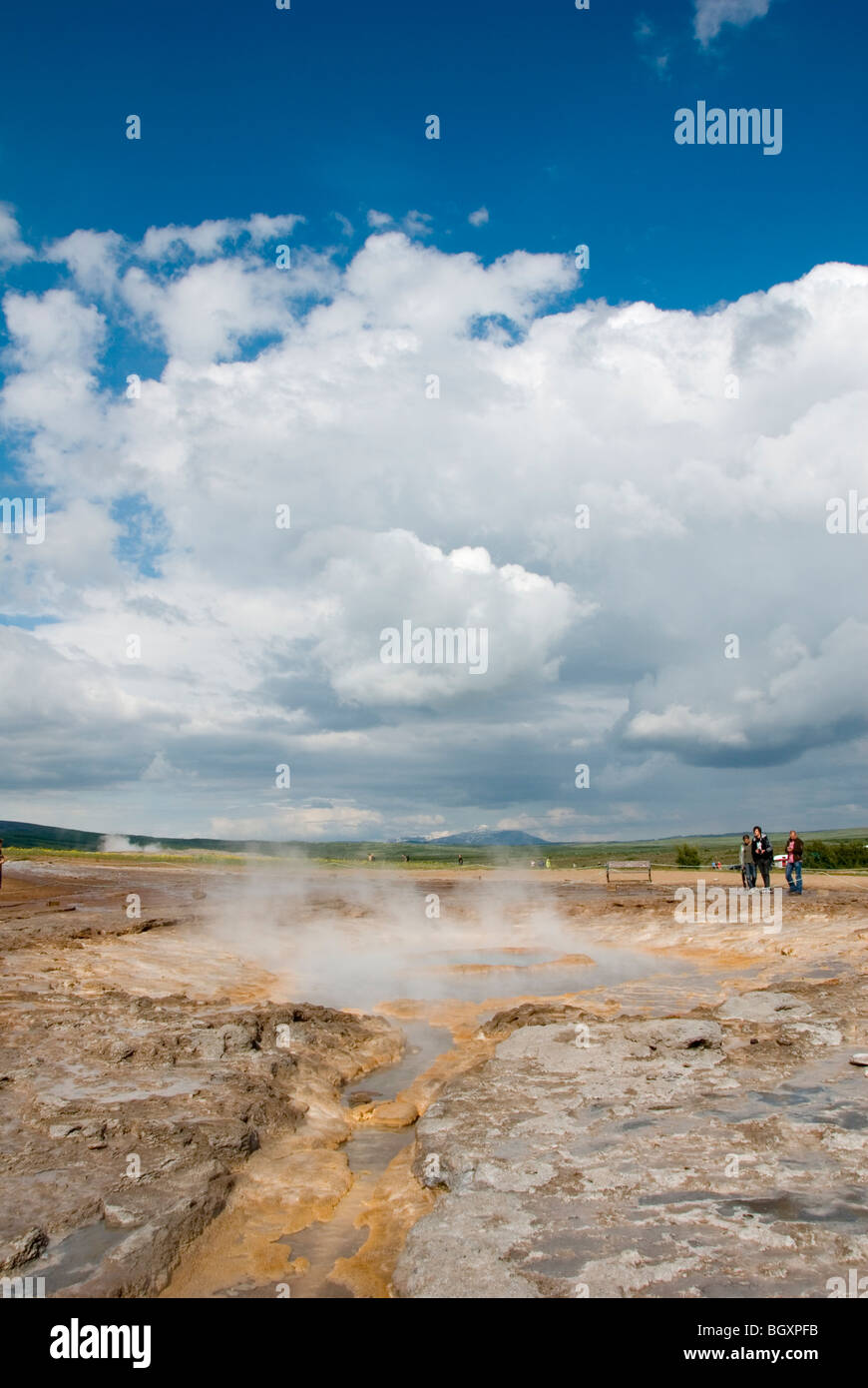 Thermalgebiet Stockfoto