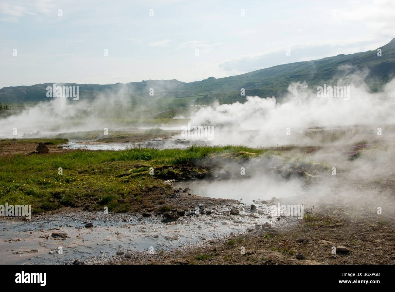 Thermalgebiet Stockfoto