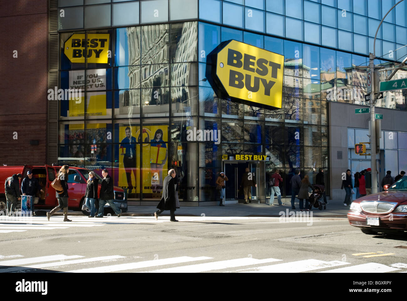 Die Best Buy-Elektronik-Geschäft am Union Square in New York Stockfoto